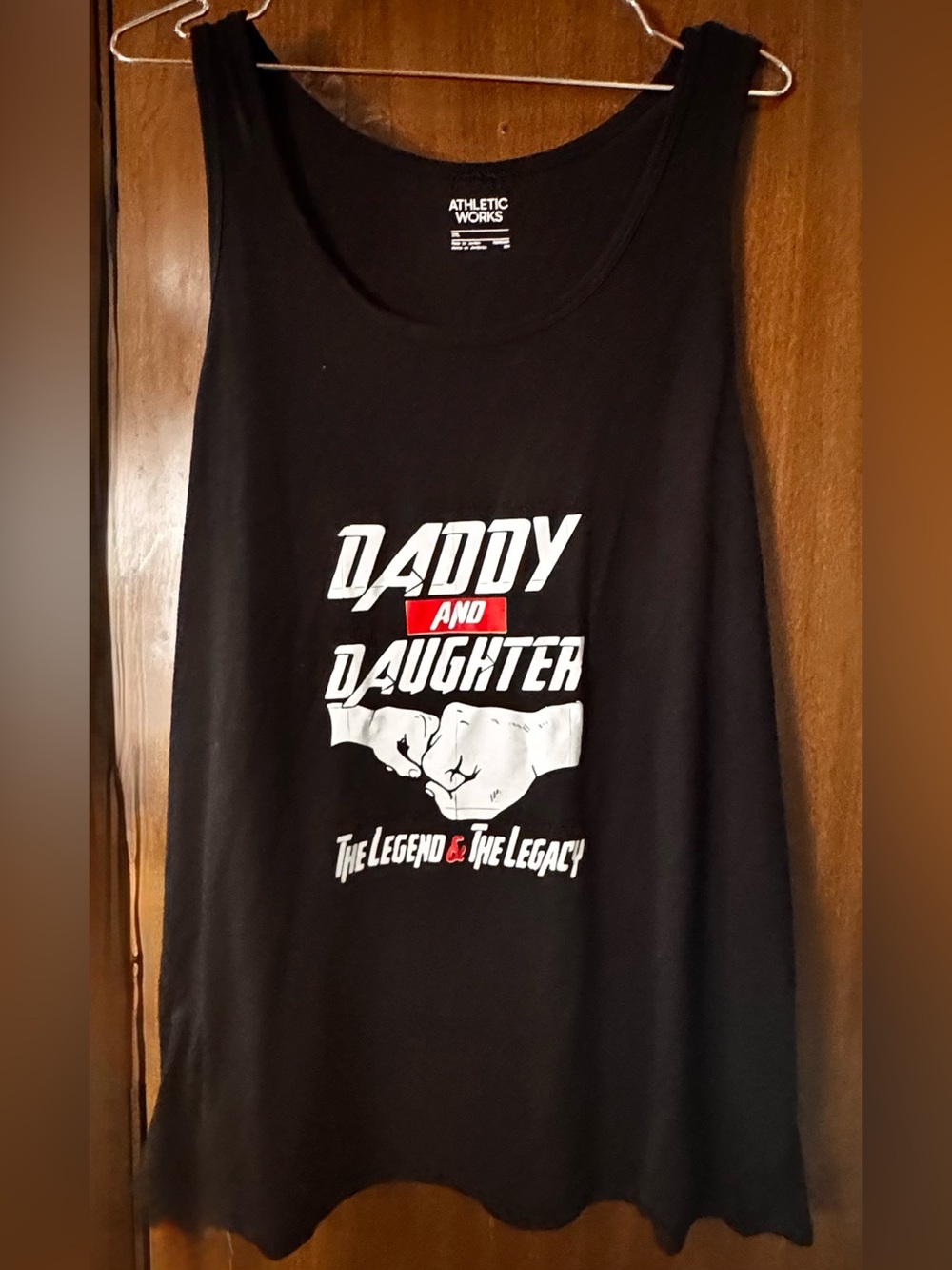 Tank Top with Daddy and Daughter Graphic
